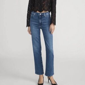 Frame Le High Straight Blue Jeans